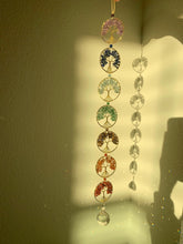 Load image into Gallery viewer, 7 Life Chakras Tree Of Life Dreamcatcher With Suncatcher Stone
