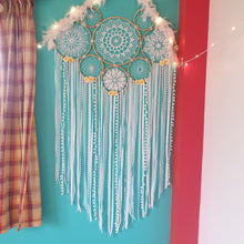Load image into Gallery viewer, White Small Cluster Dreamcatcher
