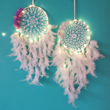 Load image into Gallery viewer, Crochet White Dreamcatcher

