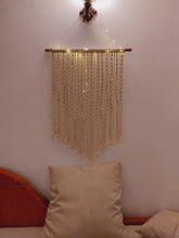 Load image into Gallery viewer, Crystalline Ivory Knots Macrame Hanging
