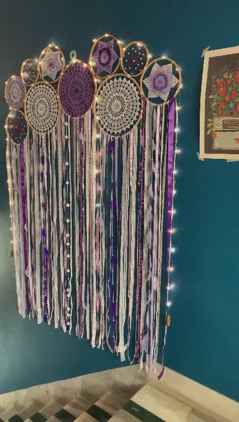 Lavender Purple Cluster Dreamcatcher