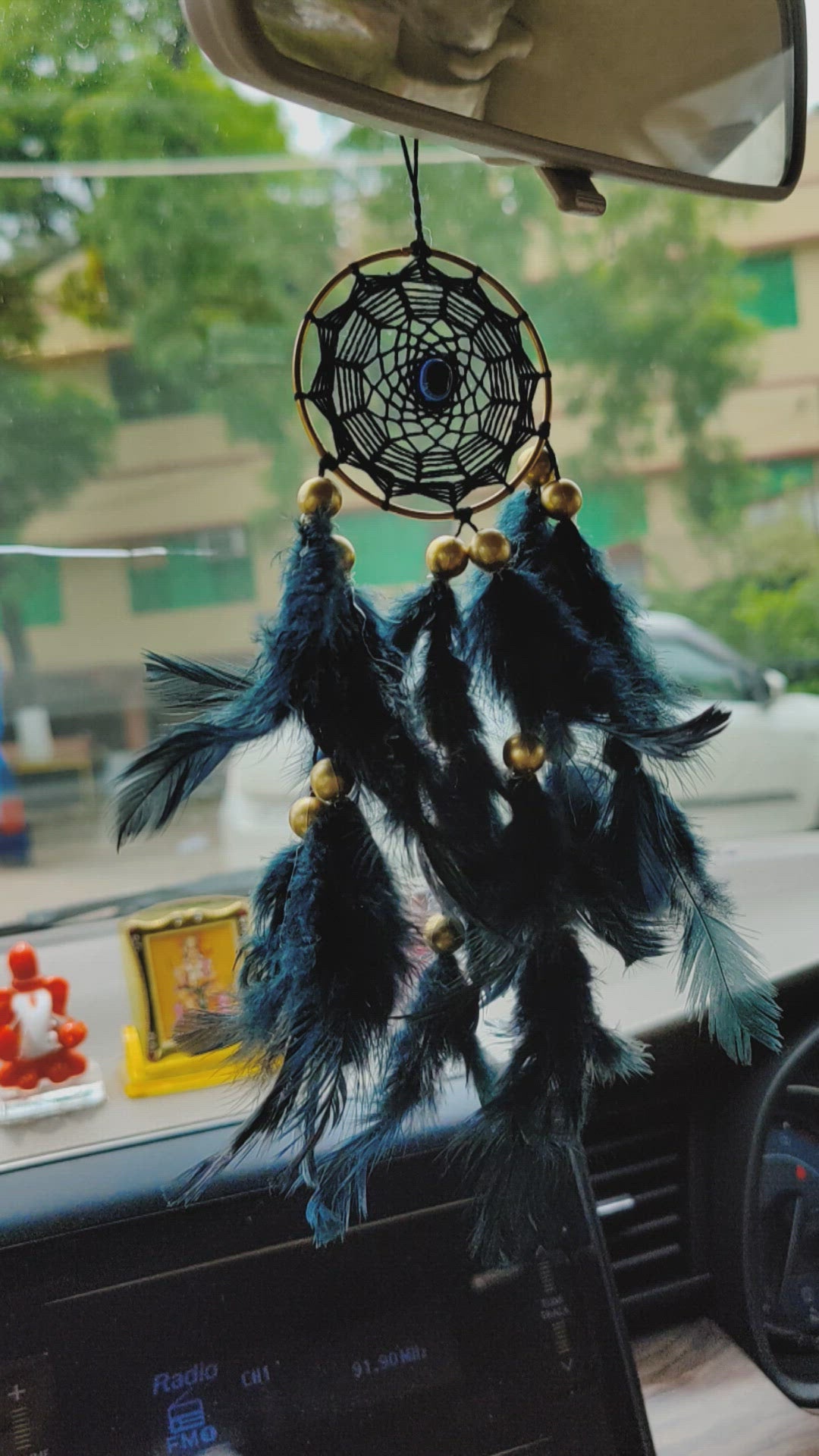 Evil Eye Black Car Hanging  Dreamcatcher