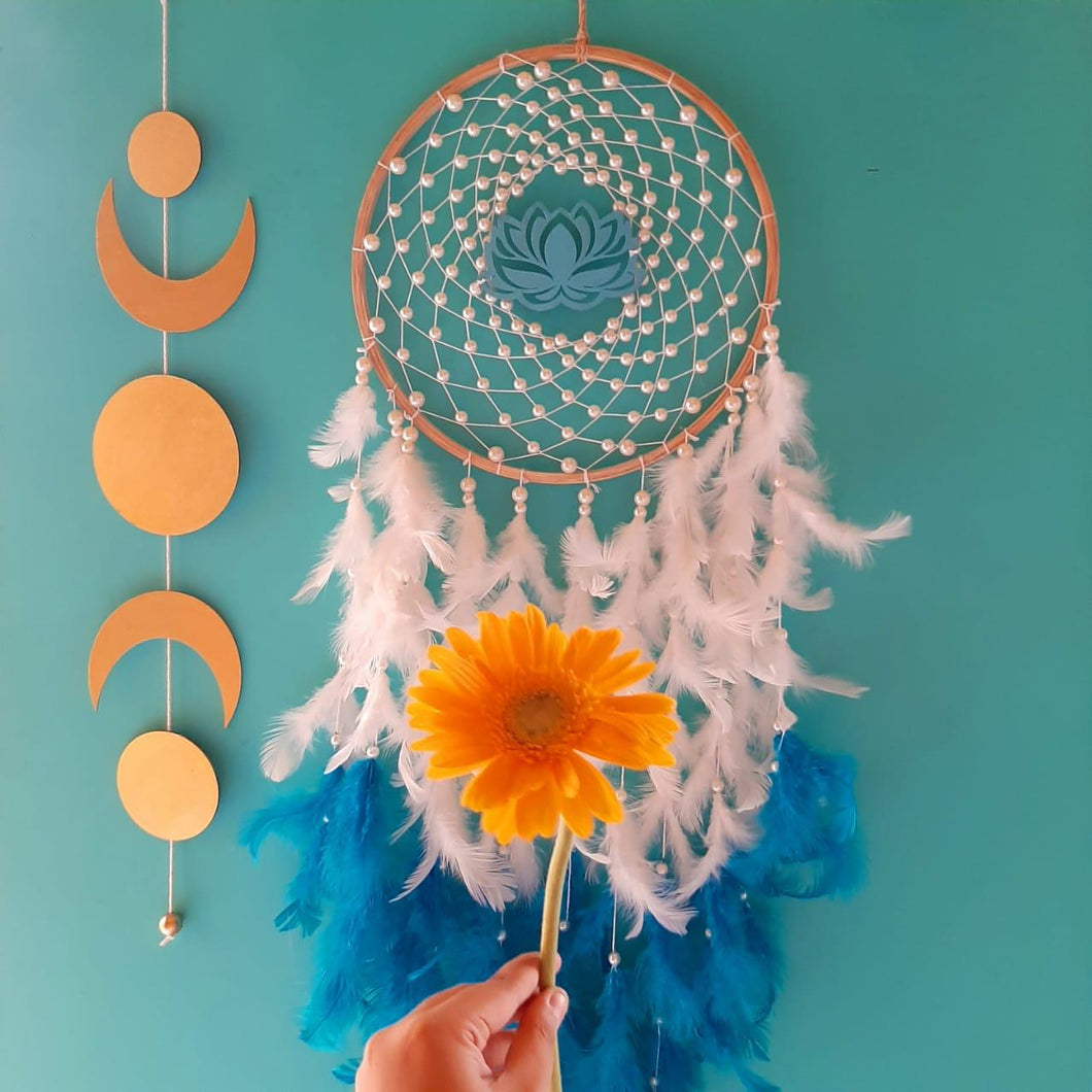 Sapphire Lotus Dreamcatcher