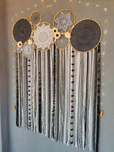 Load image into Gallery viewer, Shadow Play Crochet Lace Cluster Dreamcatcher
