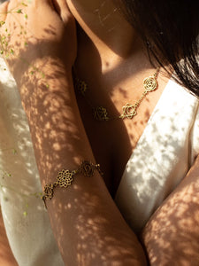 7 Chakras Bracelet + Necklace Combo