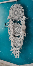 Load image into Gallery viewer, Bigger than life Crochet Dreamcatcher
