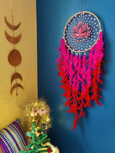 Load image into Gallery viewer, Pink Lotus Dreamcatcher

