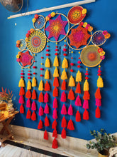 Load image into Gallery viewer, Shades of Scarlet Cluster Dreamcatcher
