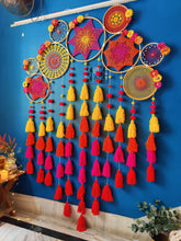 Load image into Gallery viewer, Shades of Scarlet Cluster Dreamcatcher
