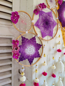 Shades of Lily Cluster Dreamcatcher