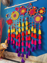 Load image into Gallery viewer, Shades of Razzle Rose Cluster Dreamcatcher
