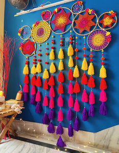 Shades of Razzle Rose Cluster Dreamcatcher