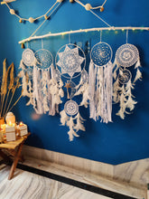 Load image into Gallery viewer, White Boho Cluster Dreamcatcher
