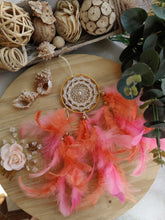 Load image into Gallery viewer, Coral Pastel Car Hanging  Dreamcatcher
