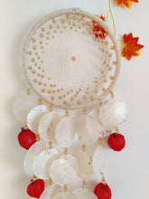Load image into Gallery viewer, Boheme Red Lotus Capiz Shell Dreamcatcher
