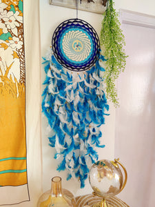 Lapis Beaded Dreamcatcher