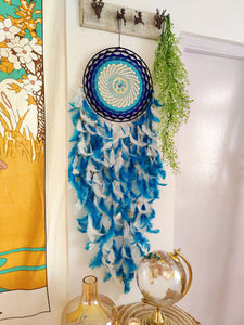 Lapis Beaded Dreamcatcher