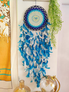 Lapis Beaded Dreamcatcher