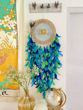 Load image into Gallery viewer, Never Stop Dreaming Peacock Dreamcatcher

