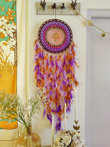 Lilac Tree Of Life Dreamcatcher