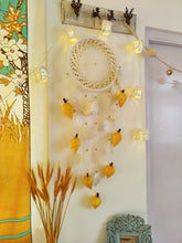 Load image into Gallery viewer, Saffron Capiz Shell Dreamcatcher
