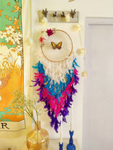 Load image into Gallery viewer, Aqua Magic Butterfly Dreamcatcher
