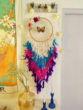 Load image into Gallery viewer, Aqua Magic Butterfly Dreamcatcher
