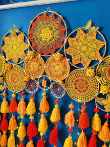 Shades of Yellow Cluster Dreamcatcher