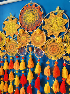 Shades of Yellow Cluster Dreamcatcher