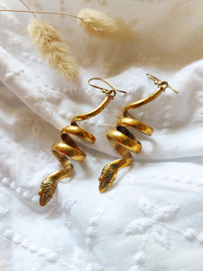 Serpent Coil Earrings
