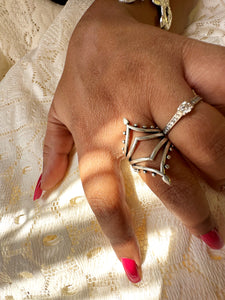 Mandala Silver Ring