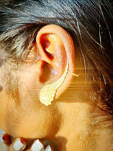 Load image into Gallery viewer, Angel Wings Earrings with Cuff
