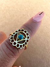 Load image into Gallery viewer, Chakra Gemstone Brass Rings
