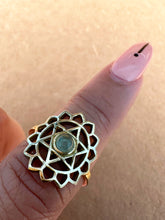 Load image into Gallery viewer, Chakra Gemstone Brass Rings
