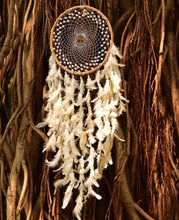 Load image into Gallery viewer, Wreath Ring White Beaded Dreamcatcher
