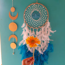 Load image into Gallery viewer, Sapphire Lotus Dreamcatcher
