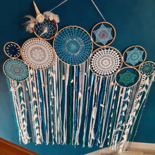 Load image into Gallery viewer, Sea Themed Cluster Dreamcatcher
