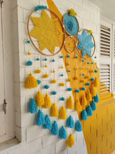 Load image into Gallery viewer, Grace Skyblue and Yellow With Flower Dreamcatcher
