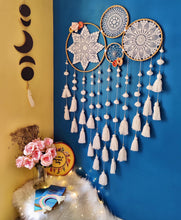 Load image into Gallery viewer, Grace White With Flower Dreamcatcher
