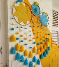 Load image into Gallery viewer, Grace Skyblue and Yellow With Flower Dreamcatcher
